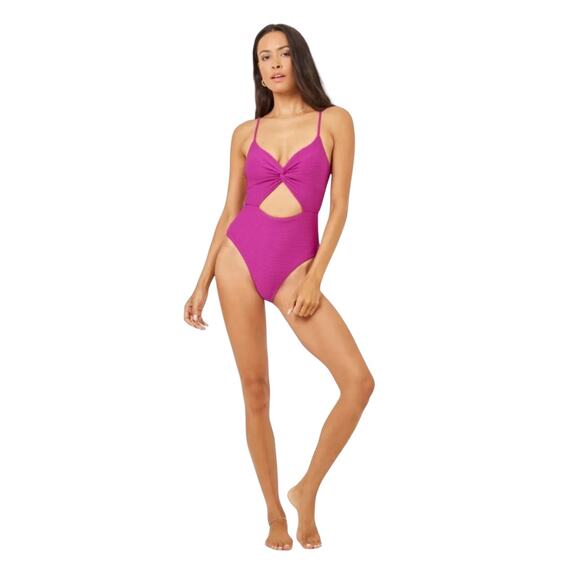 NWT! L*Space Eco Chic Repreve Kyslee One Piece Swimsuit - Size Small - Picture 1 of 11